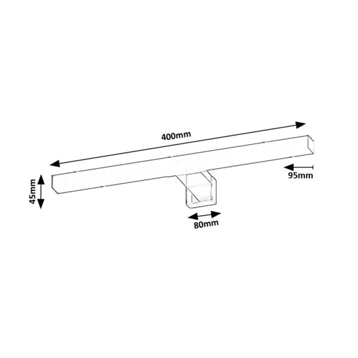 Rabalux Oliro LED-badkamerlamp 6 W, chroom, IP44, 4000 K, 75048