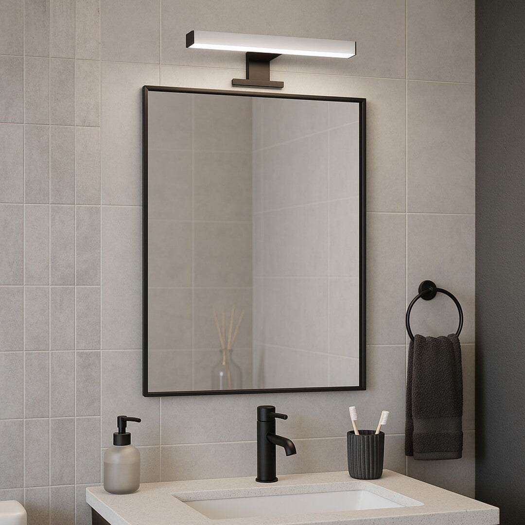 Rabalux Oliro LED-badkamerlamp 6 W, zwart, IP44, 4000 K, 75051