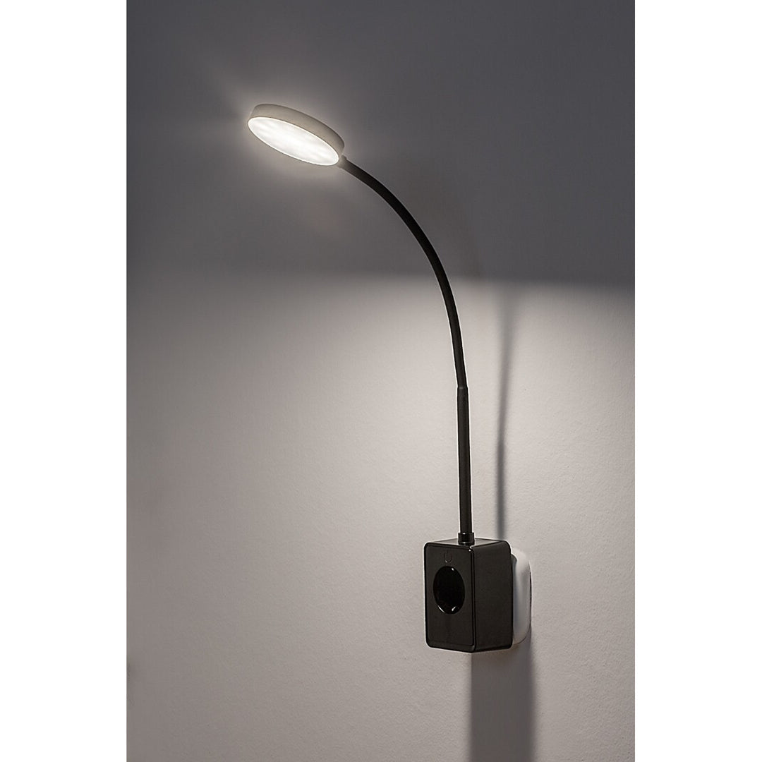 Rabalux Tivro wandlamp, LED 4 W, zwart, IP20, 3 kleurtemperatuurvarianten: 3000, 4000, 6000, 71283