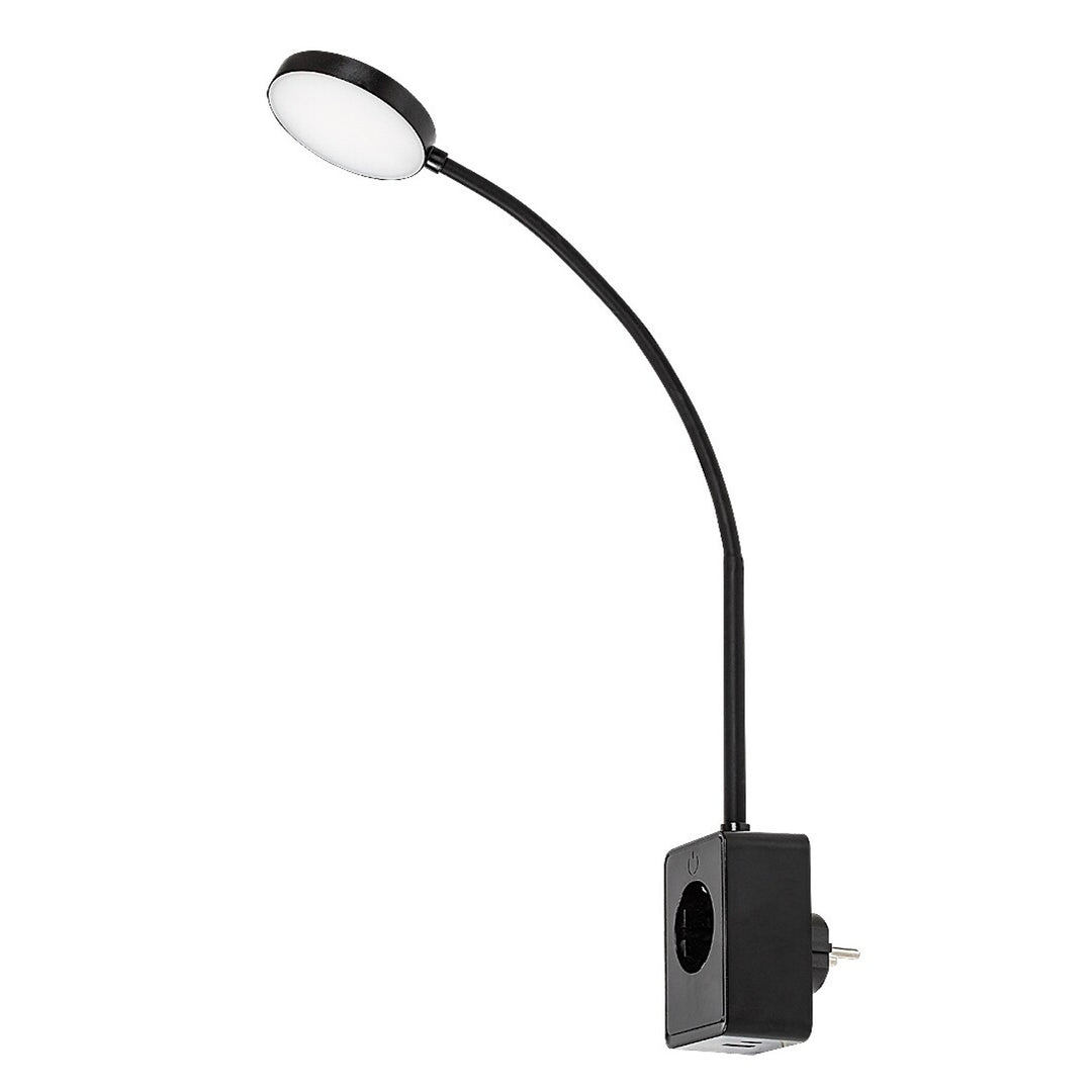 Rabalux Tivro wandlamp, LED 4 W, zwart, IP20, 3 kleurtemperatuurvarianten: 3000, 4000, 6000, 71284