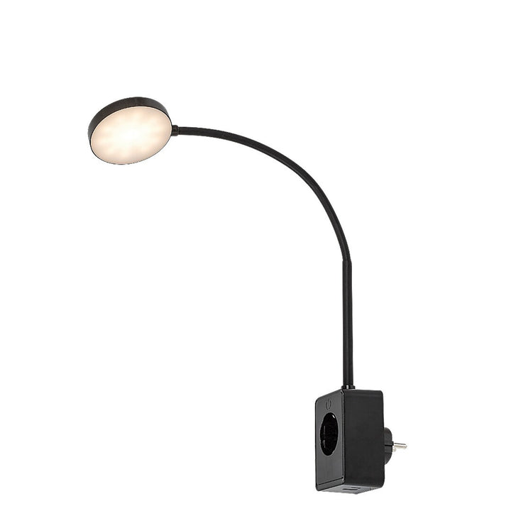 Rabalux Tivro wandlamp, LED 4 W, zwart, IP20, 3 kleurtemperatuurvarianten: 3000, 4000, 6000, 71284