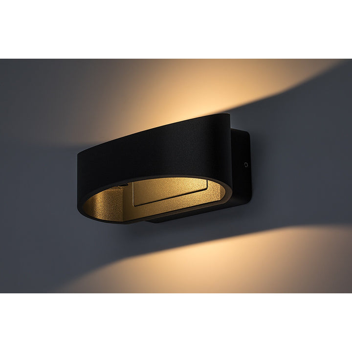 Rabalux Gerla buitenwandlamp, antraciet, LED 9 W, IP54, 3000 K, 77179