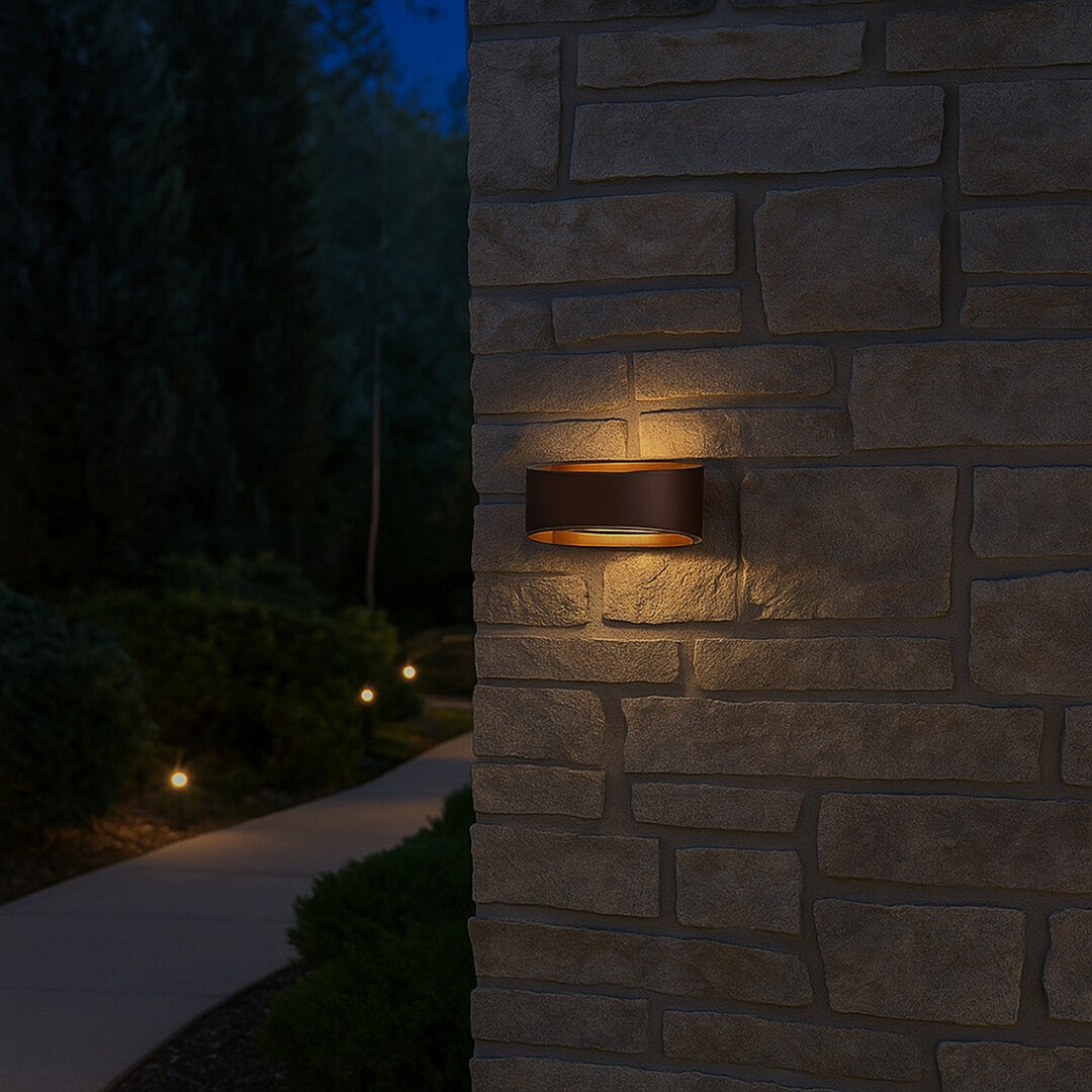 Rabalux Gerla buitenwandlamp, bruin, LED 9 W, IP54, 3000 K, 77180