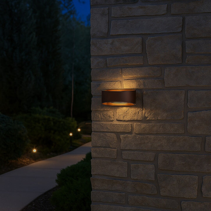 Rabalux Gerla buitenwandlamp, bruin, LED 9 W, IP54, 3000 K, 77180