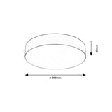 Rabalix Dolen-lamp, zwart, 2x E27, max. 9 W, IP43, 75065