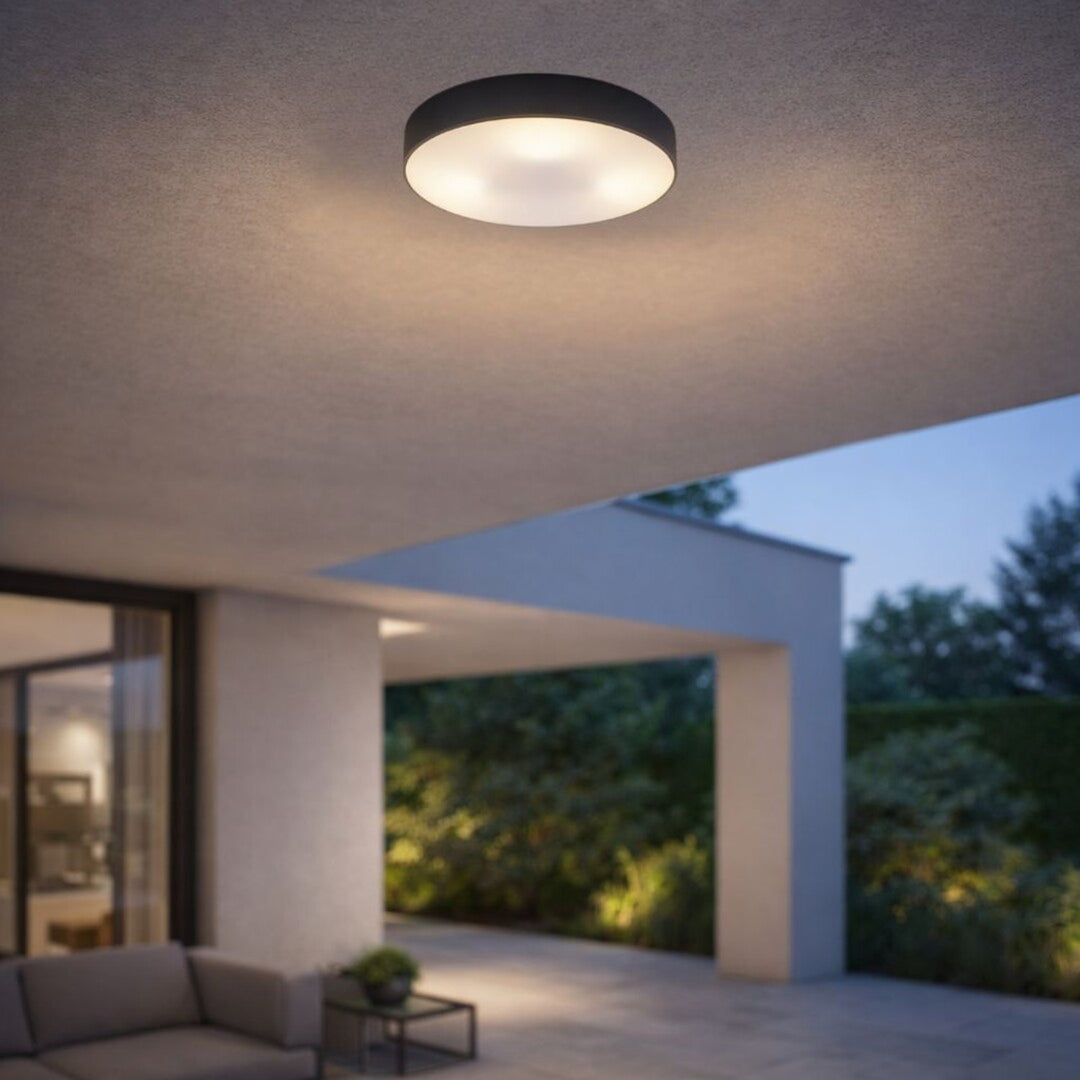 Rabalix Dolen-lamp, zwart, 2x E27, max. 9 W, IP43, 75065