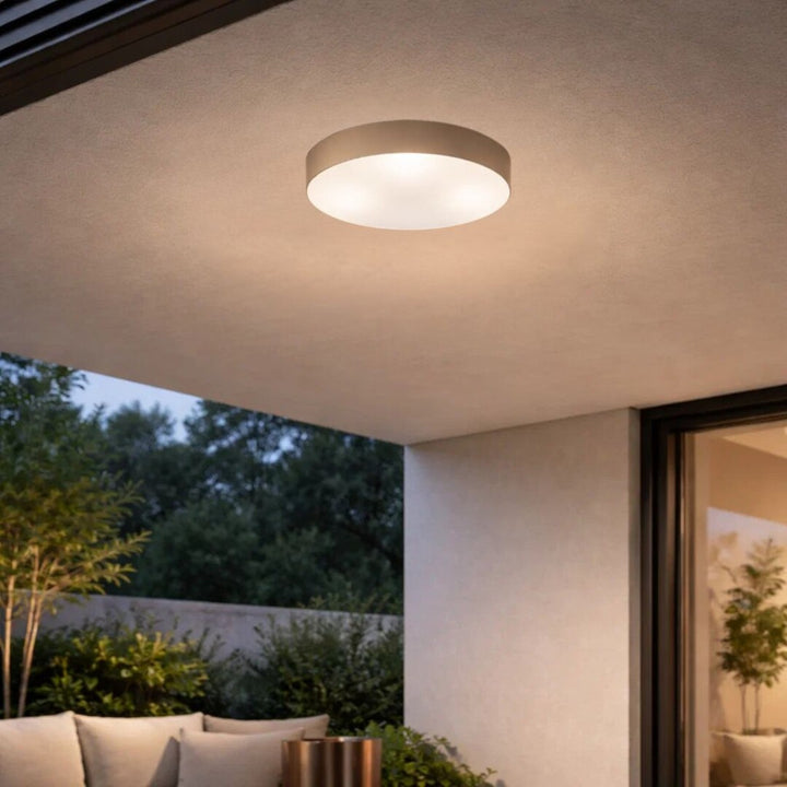 Rabalix Dolen-lamp, grijs-beige, 2x E27, max. 9 W, IP43, 75067