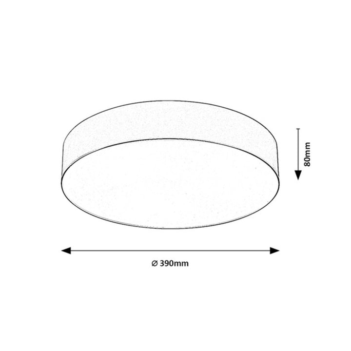 Rabalix Dolen-lamp, grijs-beige, 3x E27, max. 9 W, IP43, 75068