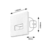 Lunca LED-lamp 1 W, IP20, zwart, instelbare lichtkleur 3000, 4500, 6500 K, 77195