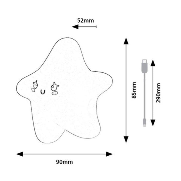 Dreamies LED-lamp 2,7 W IP20 geel 3000 K, nachtlampje-effect, 76046