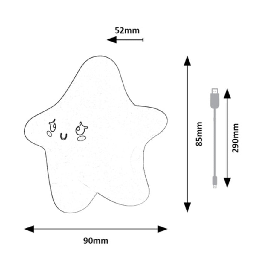 Dreamies LED-lamp 2,7 W IP20 geel 3000 K, nachtlampje-effect, 76046