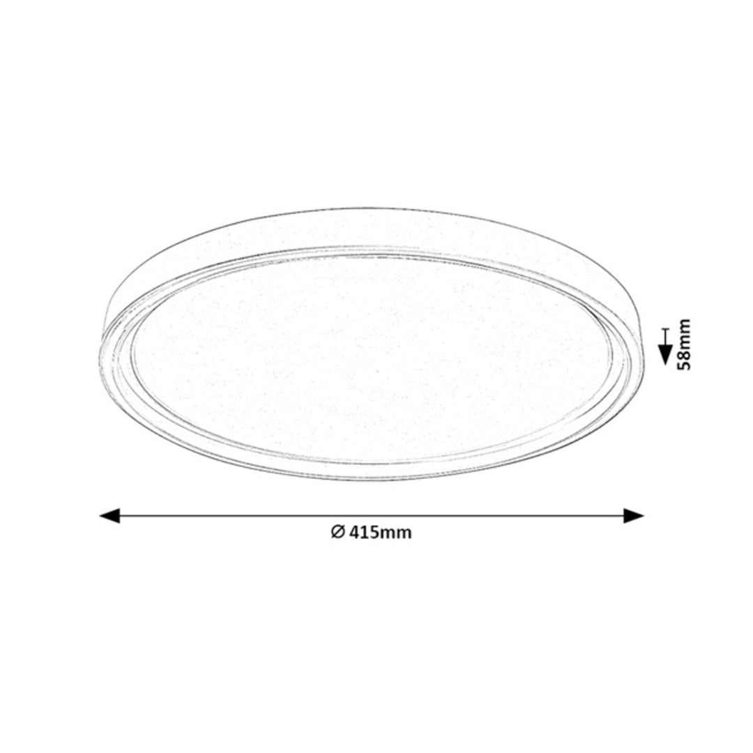Rabalux Zerina plafondlamp, 31 W, IP40, wit, 3000-6500 K, geheugenfunctie, met afstandsbediening, timerfunctie, nachtlampje-effect, 75086