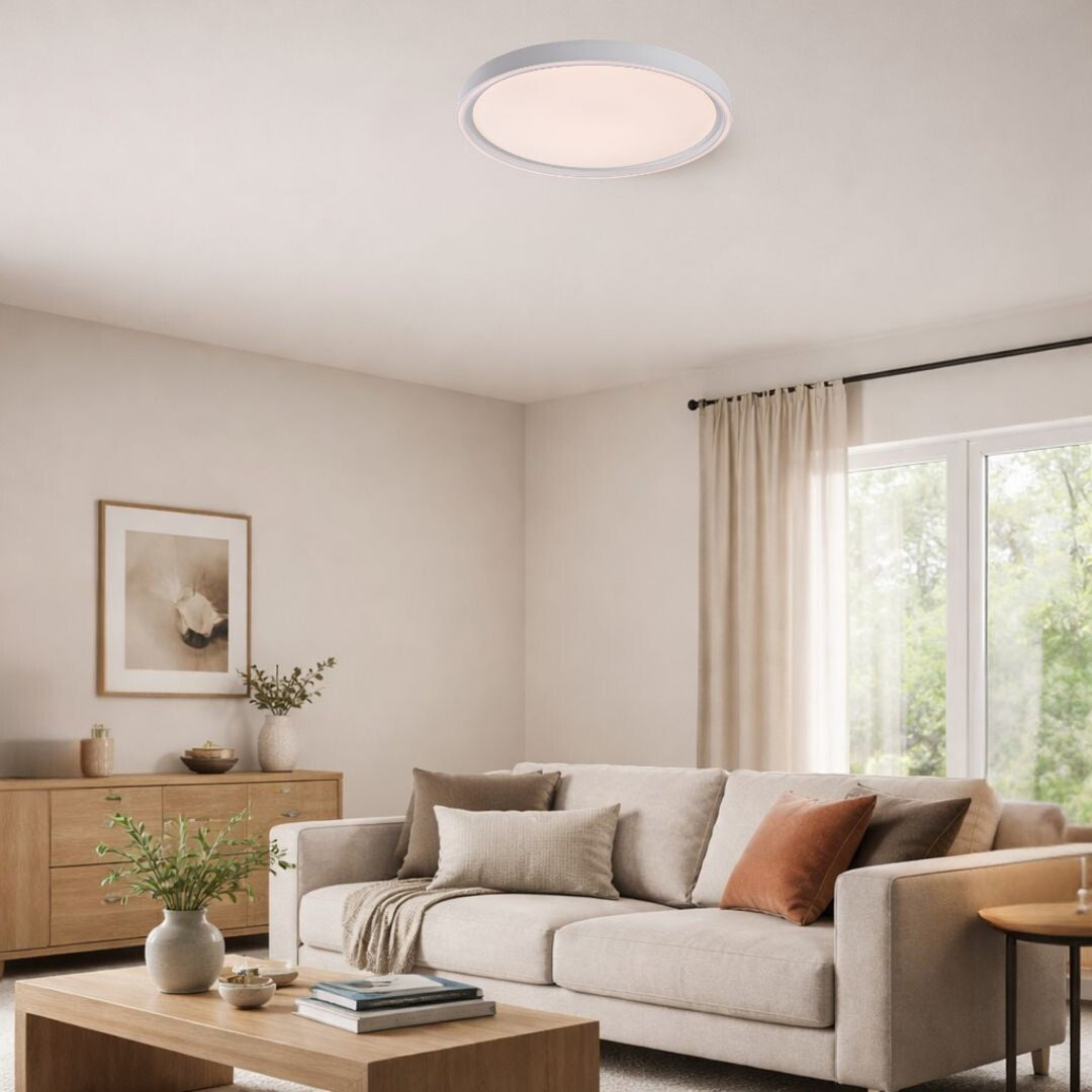 Rabalux Zerina plafondlamp, 31 W, IP40, wit, 3000-6500 K, geheugenfunctie, met afstandsbediening, timerfunctie, nachtlampje-effect, 75086