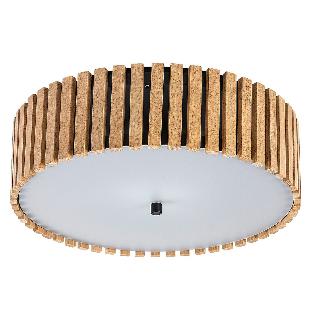 Rabalux Noxelle plafondlamp E27 3x MAX 25W IP20 matzwart/hout, 71420