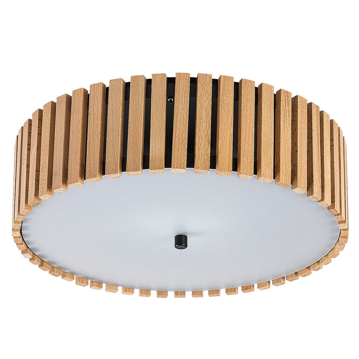 Rabalux Noxelle plafondlamp E27 3x MAX 25W IP20 matzwart/hout, 71420