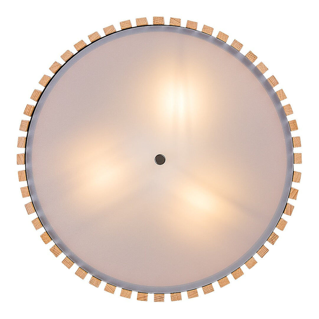 Rabalux Noxelle plafondlamp E27 3x MAX 25W IP20 matzwart/hout, 71420