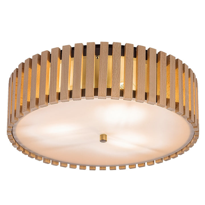 Rabalux Noxelle plafondlamp E27 3x MAX 25W IP20 matzwart/hout, 71420