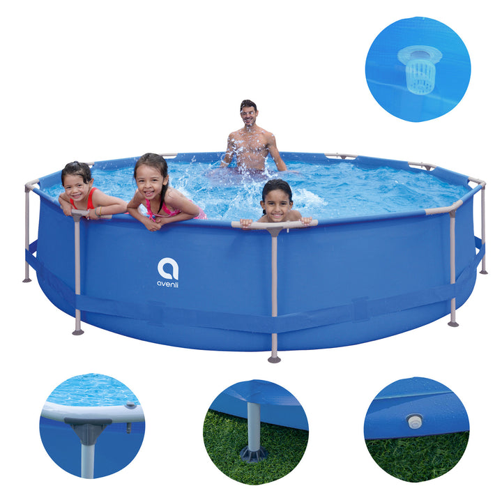 AVENLI rond framezwembad 366x76, set met een inhoud van 6125 l