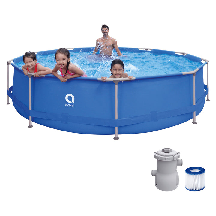 AVENLI rond framezwembad 366x76, set met een inhoud van 6125 l