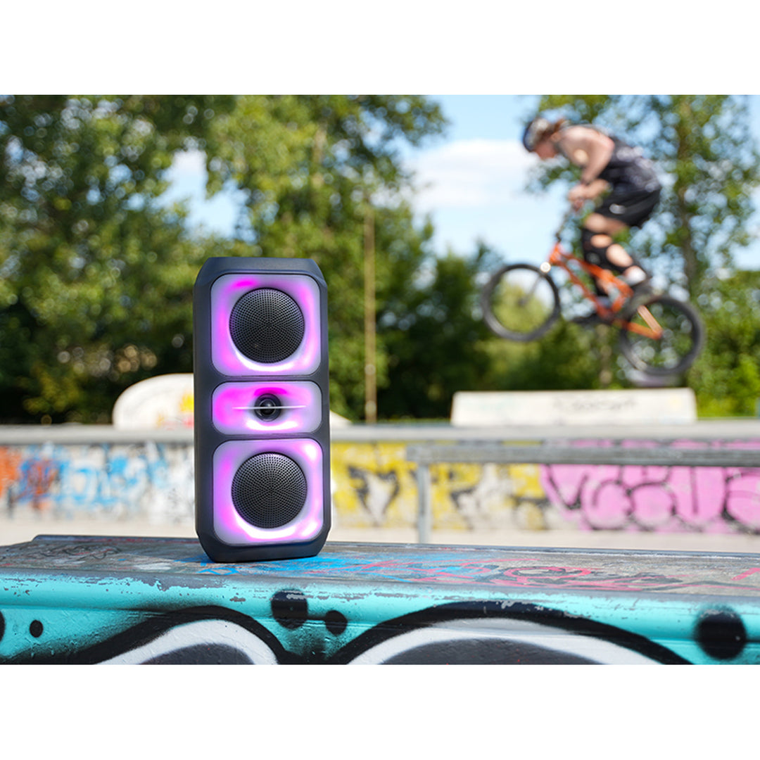 Tracer draadloze luidspreker, Bluetooth 5.0, RMS-vermogen 20 W, karaokemodus, microfoon, Powervox P2 TWS