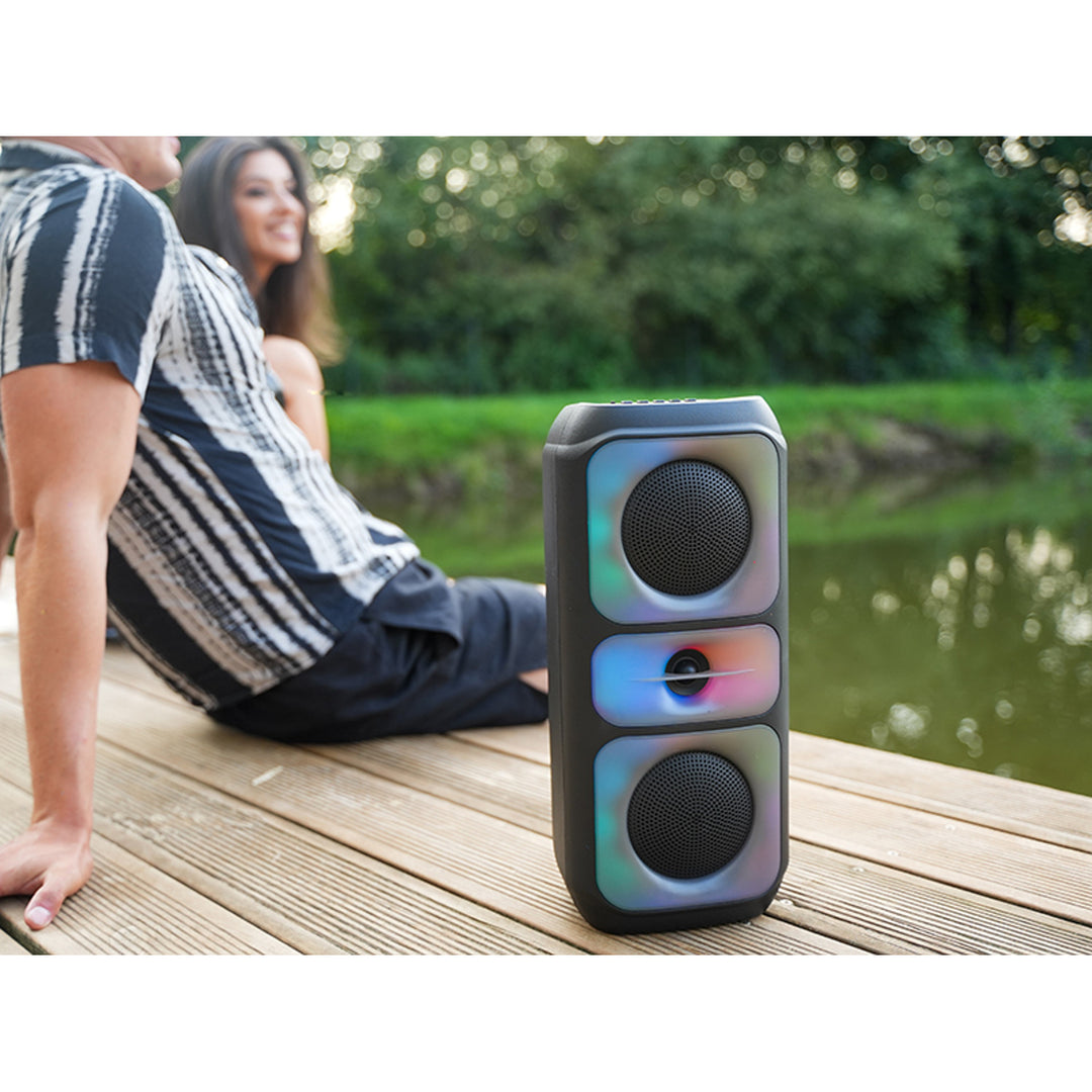 Tracer draadloze luidspreker, Bluetooth 5.0, RMS-vermogen 20 W, karaokemodus, microfoon, Powervox P2 TWS