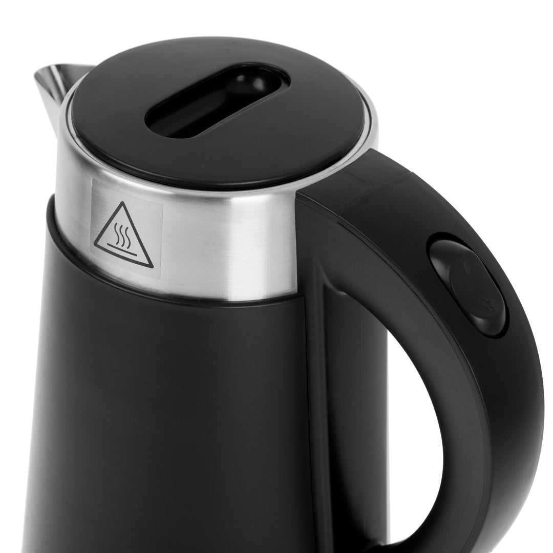 Adler waterkoker, van metaal, 0,6 l, stil, vermogen 800 W, zwart. AD 1372