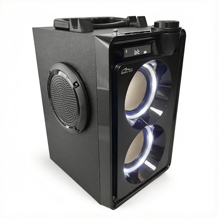 Draagbare Bluetooth-luidspreker OVERBOX MT3186, FM-radio, ondersteuning voor SD-kaarten en USB, RMS-vermogen 30 W, Mediatech