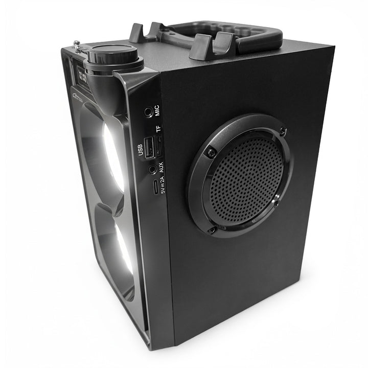 Draagbare Bluetooth-luidspreker OVERBOX MT3186, FM-radio, ondersteuning voor SD-kaarten en USB, RMS-vermogen 30 W, Mediatech