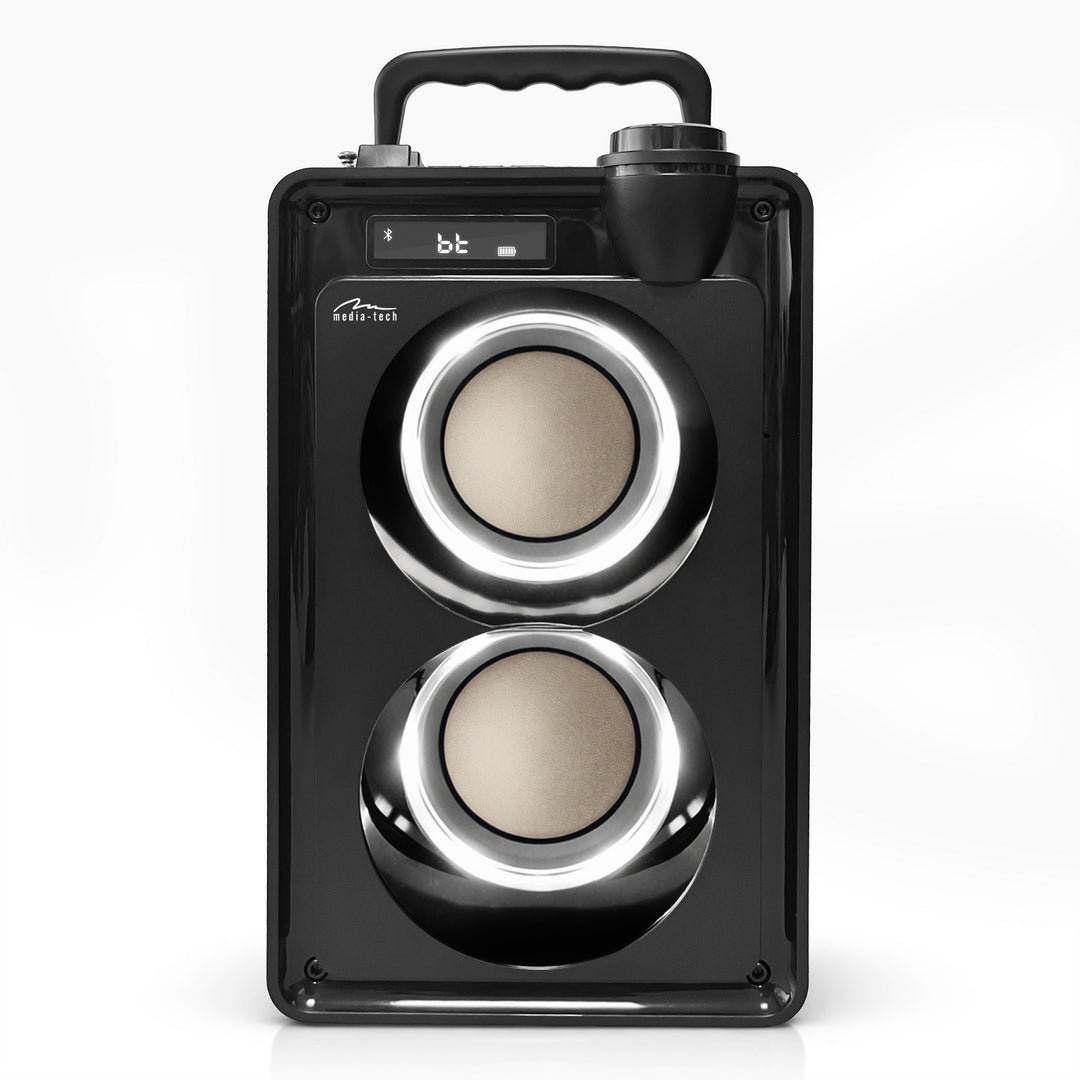 Draagbare Bluetooth-luidspreker OVERBOX MT3186, FM-radio, ondersteuning voor SD-kaarten en USB, RMS-vermogen 30 W, Mediatech