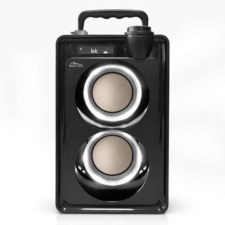 Draagbare Bluetooth-luidspreker OVERBOX MT3186, FM-radio, ondersteuning voor SD-kaarten en USB, RMS-vermogen 30 W, Mediatech