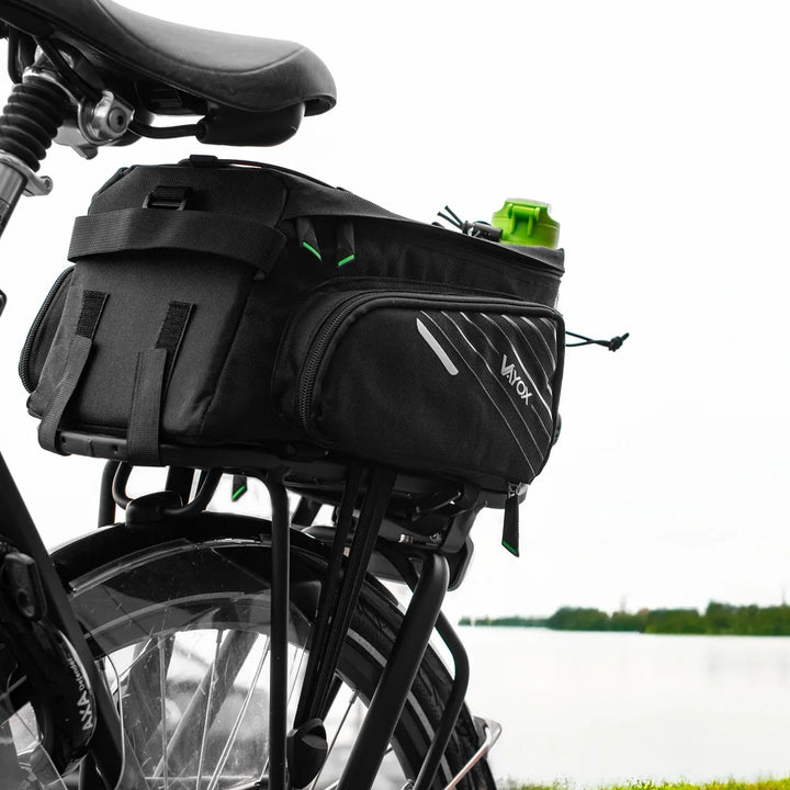 Fietstas voor op de bagagedrager, achter, inhoud 12 l, waterdicht, Vayox