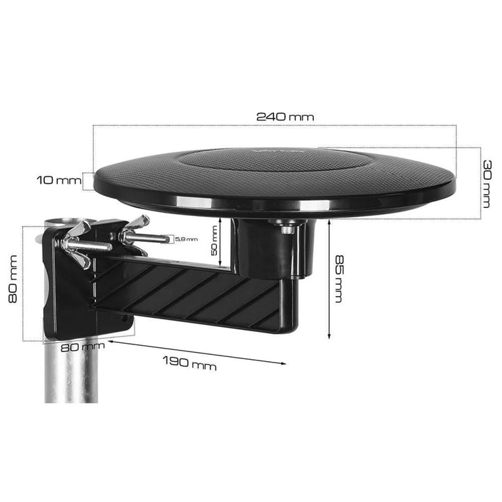 DVBT-2-antenne voor terrestrische tv, omnidirectionele MUX8 4K-filter 5G LTE Digital360 Vayox