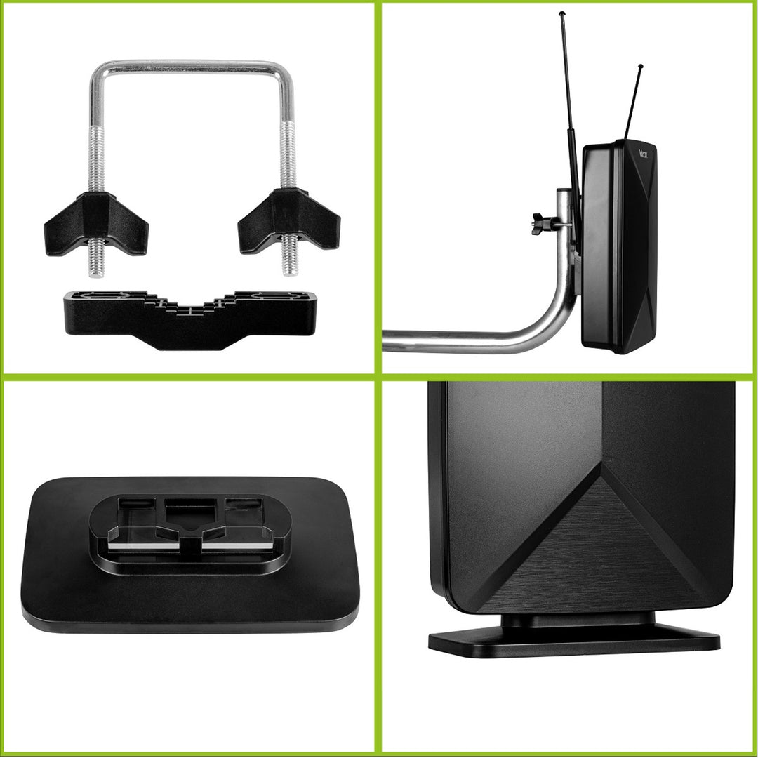 Actieve antenne, voor binnen, voor buiten, DVB-T2, 4K-terrestrische tv, Vayox