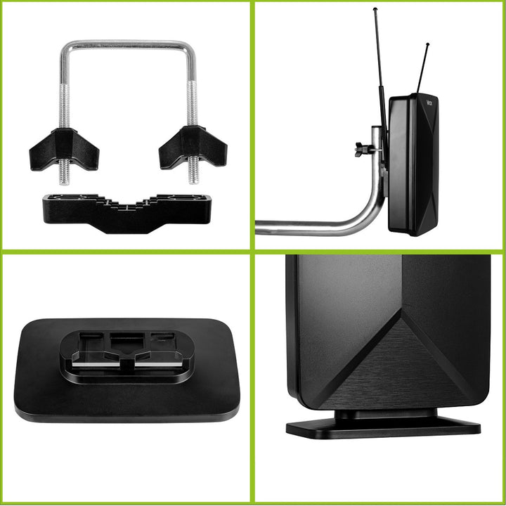 Actieve antenne, voor binnen, voor buiten, DVB-T2, 4K-terrestrische tv, Vayox