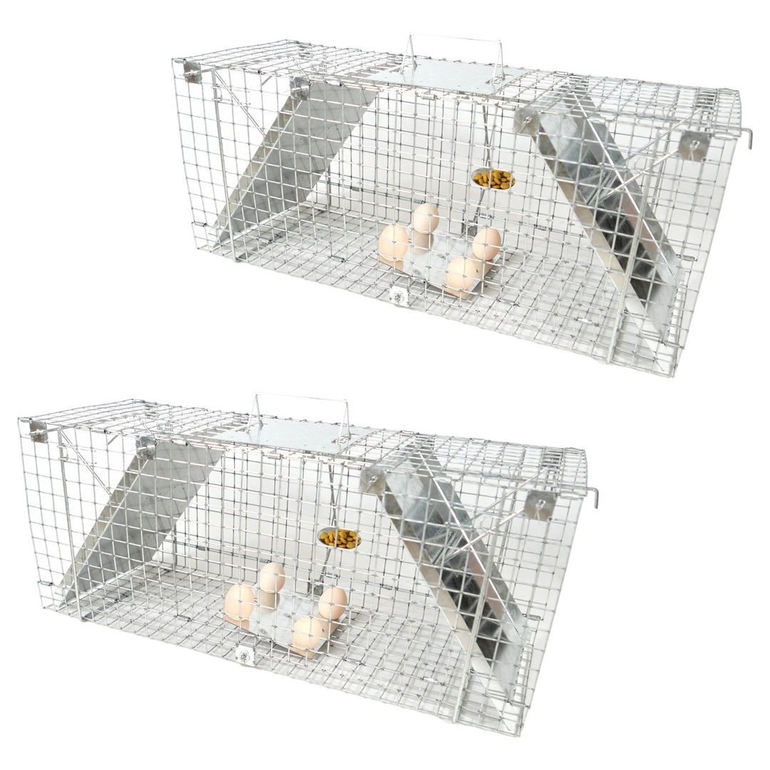 Levendvangstval, val voor marter, ratten, muizen, nertsen, wezels, Viano P1, 2 stuks