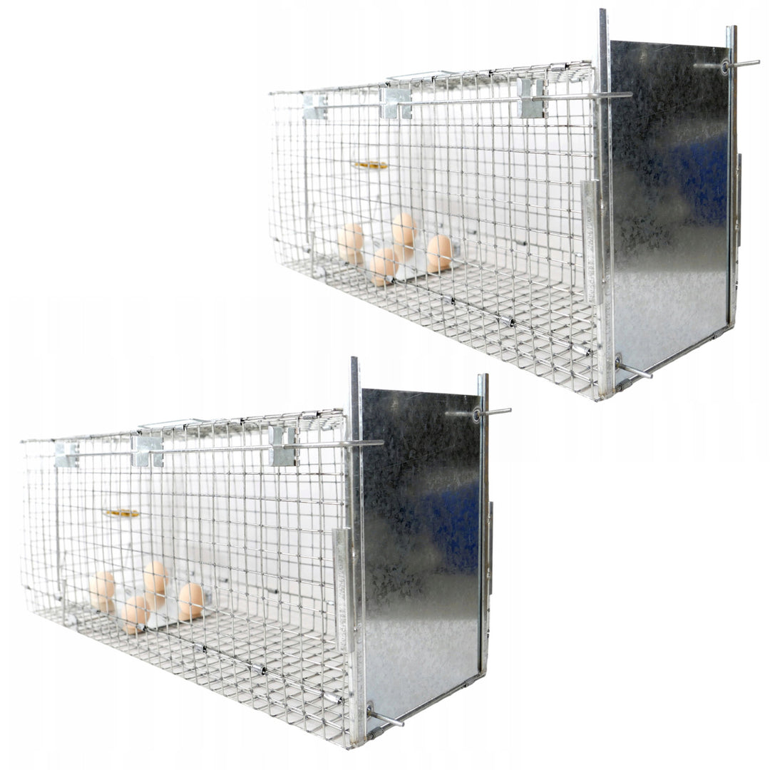 Levendvangstval, val voor marterdieren, ratten, muizen, nertsen, wezels, Viano P2, 2 stuks