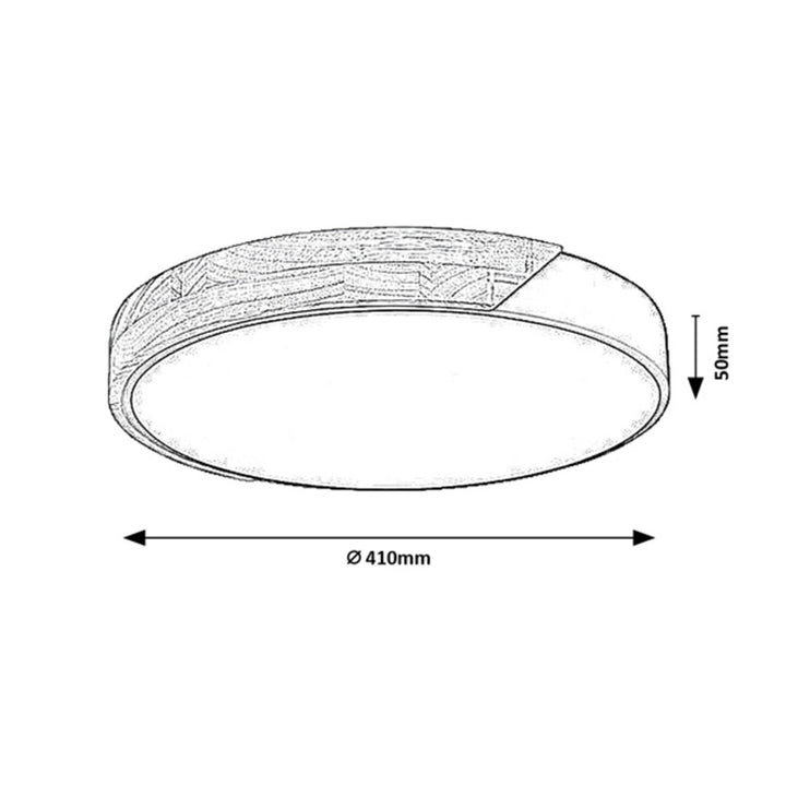 Rabalux Maple2 LED-plafondlamp 24 W IP20, matwit, 3000 K, 71417