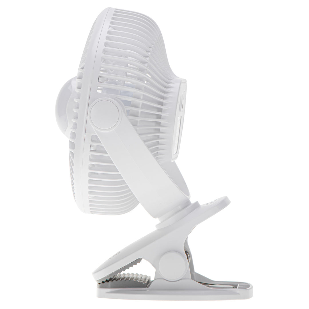 5"/12,7 cm accuventilator met clip - USB / LED, AD 7335, Adler