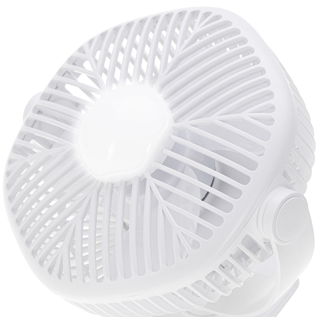 5"/12,7 cm accuventilator met clip - USB / LED, AD 7335, Adler
