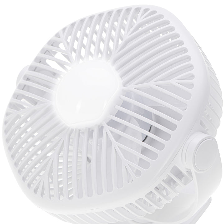 5"/12,7 cm accuventilator met clip - USB / LED, AD 7335, Adler