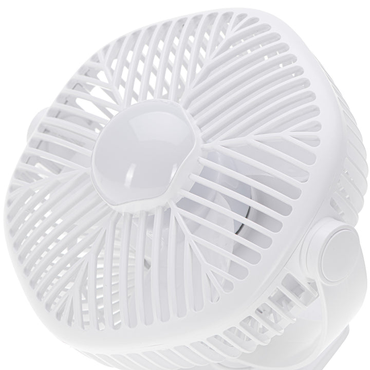 5"/12,7 cm accuventilator met clip - USB / LED, AD 7335, Adler