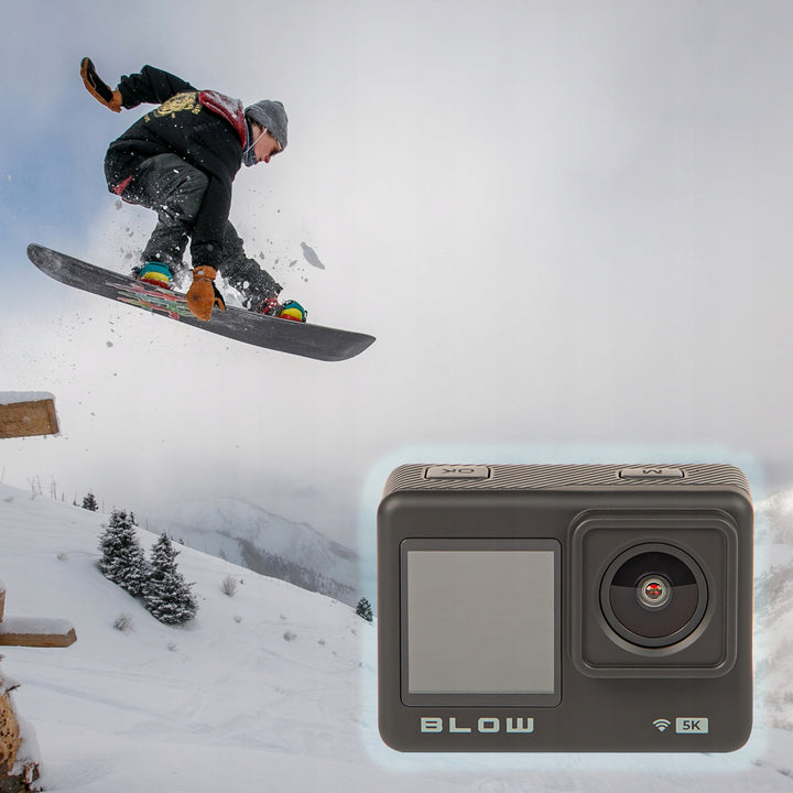 Pro4U 5K Blow-sportcamera, 5K Ultra HD-kwaliteit, 20 megapixels, groothoeklens van 160°, waterdicht, afstandsbediening, 78-568#