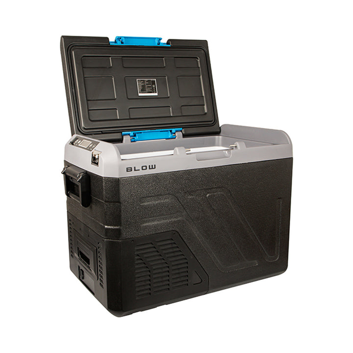 Blow compressorkoelbox voor in de auto, inhoud 35 l, touchscreenbediening, 12 V, 24 V en 230 V, USB-C-aansluiting, 44-208#