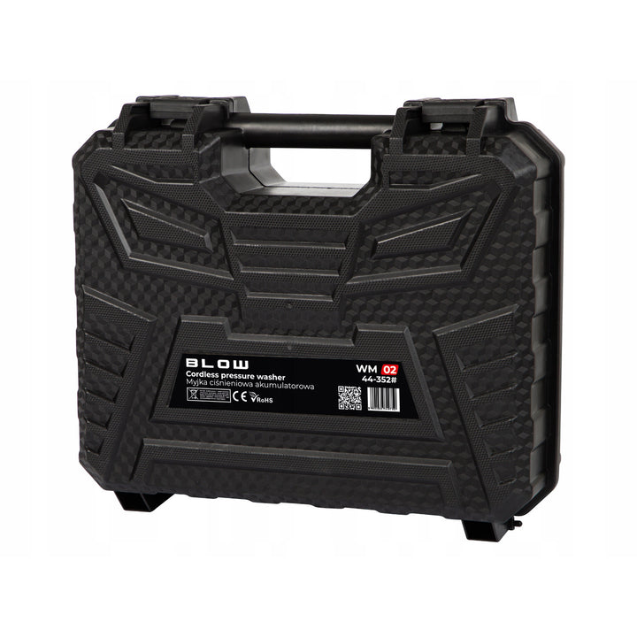 Blow accu-hogedrukreiniger, druk tot 26 bar, vermogen 260 W, slanglengte 5 m, waterfilter, verschillende bedrijfsmodi, 44-352#