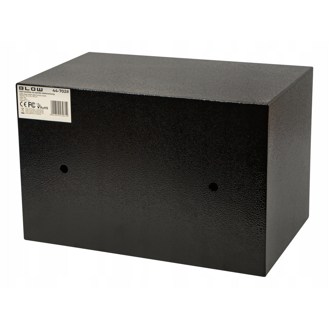 Kluisje met elektronisch slot van het merk Blow, afmetingen 31x20x20 cm, vergrendeling met sleutel + code, 44-702