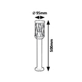 Rabalux Budapest staande tuinlamp, IP44, kleur bruin, E27-fitting, max. 40 W, 8889, 2 stuks
