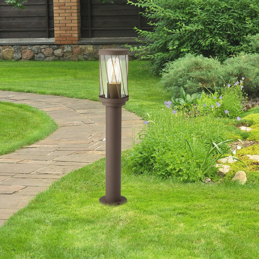 Rabalux Budapest staande tuinlamp, IP44, kleur bruin, E27-fitting, max. 40 W, 8889, 2 stuks