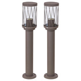 Rabalux Budapest staande tuinlamp, IP44, kleur bruin, E27-fitting, max. 40 W, 8889, 2 stuks