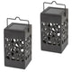 Mora-zonnelamp, 1 lm, beschermingsklasse IP23, kleur zwart, LED 0,07 W, 8948, 2 stuks
