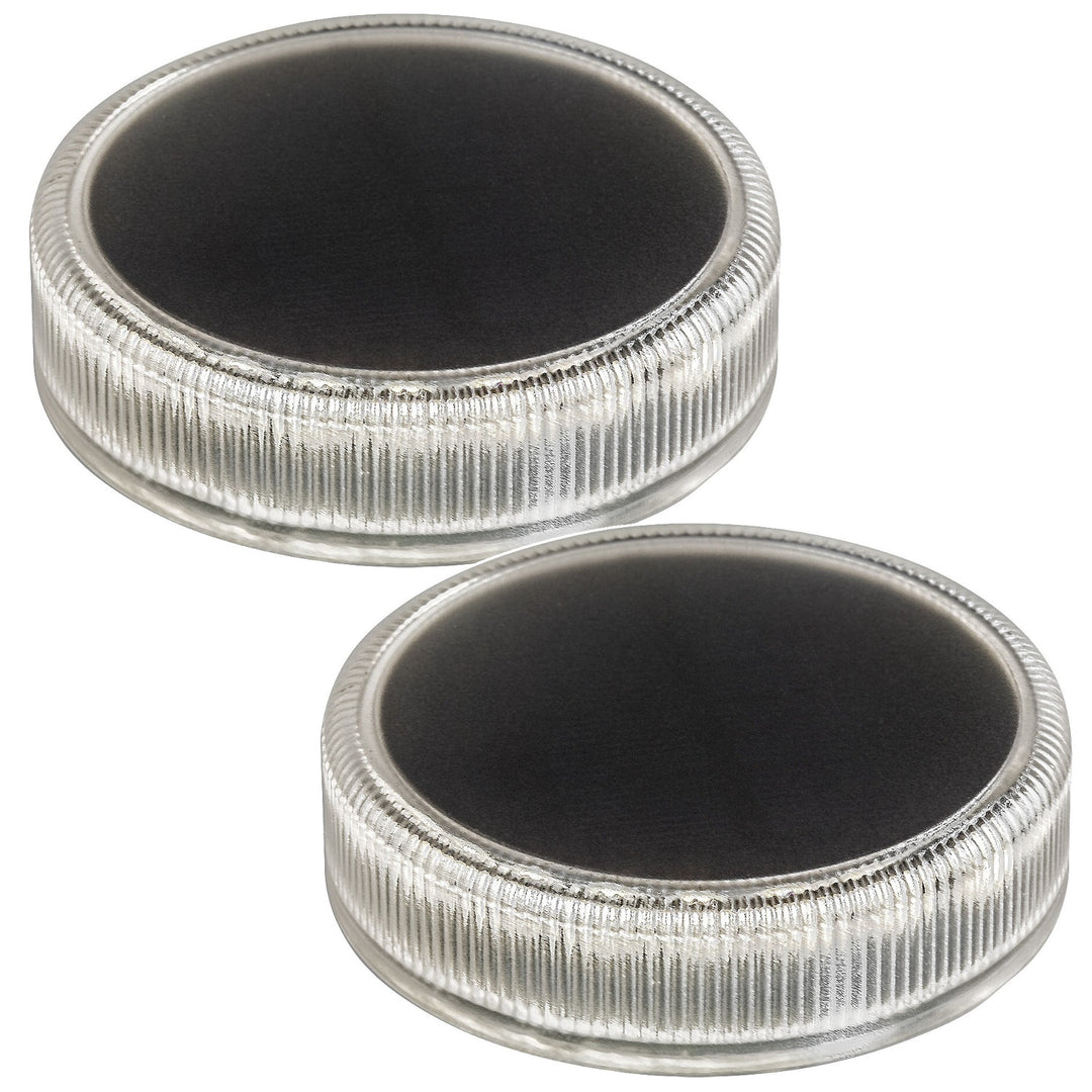 Trillo LED-zonnelamp 0,3 W, schemersensor, transparant, IP65, K 4000, 77175, 2 stuks